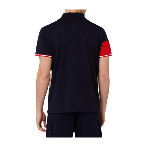 Harmont & Blaine Polo Polo Uomo Color Block Blu rosso - Francavilla Moda